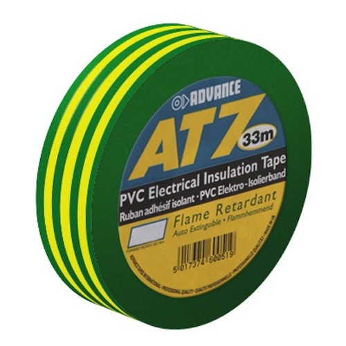 Advance PVC Insulating Tape 19mm x 33m Yellow/Green