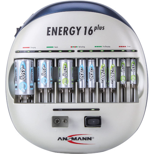 CHARGER ENERGY 16 plus - AA, AAA, C, D, 9V