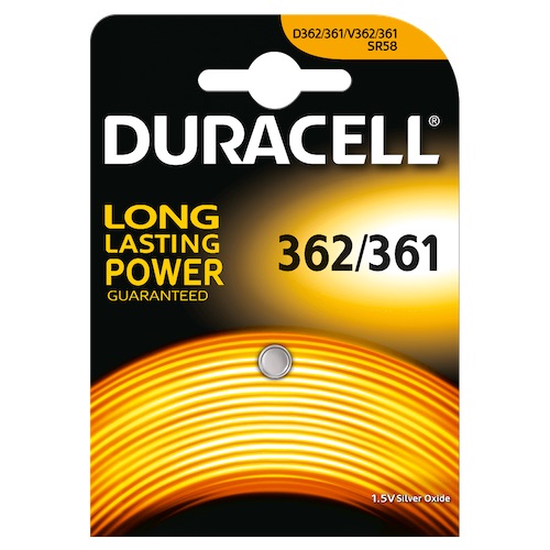 Duracell 362 SR58 Silver Oxide Battery