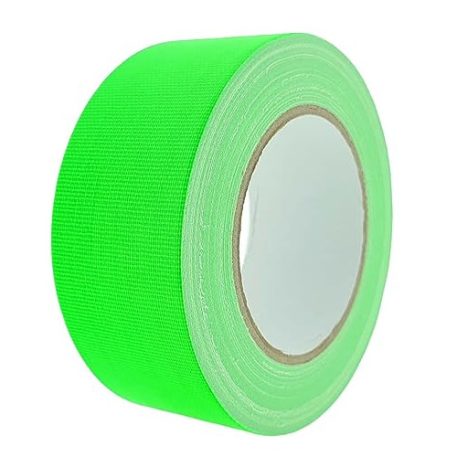 Nastro Adesivo Gaffer Fluorescente 50mm x 25m Verde