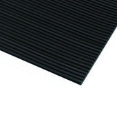 Fine-grooved Mat black 0.7m x 10m