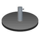 Base circolare appesantita per palo diametro 48 - Click Image to Close